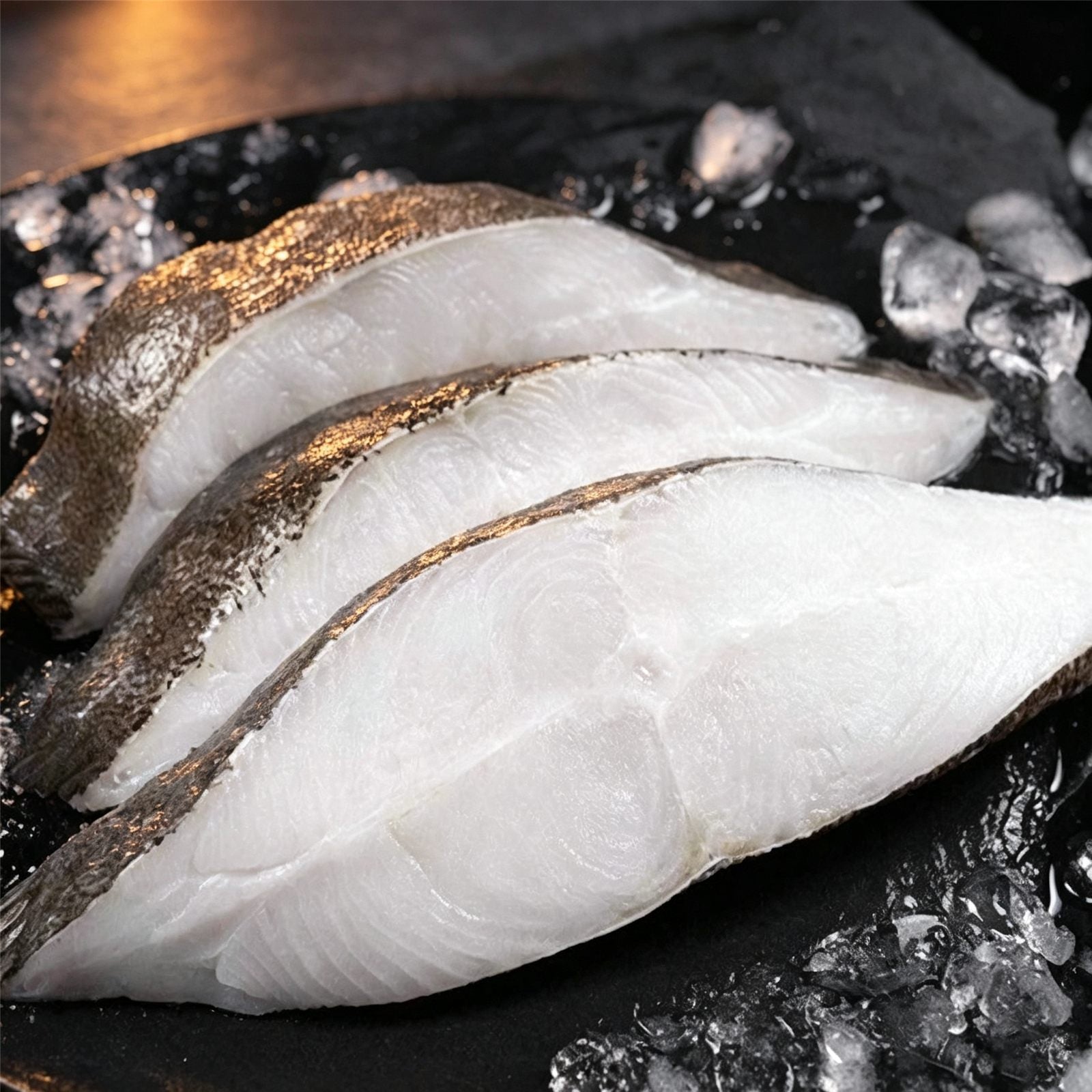 Frozen Flounder Middle Cut, Halibut Fillets 500g